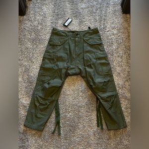 R13 Harem Cargo Pants in Olive